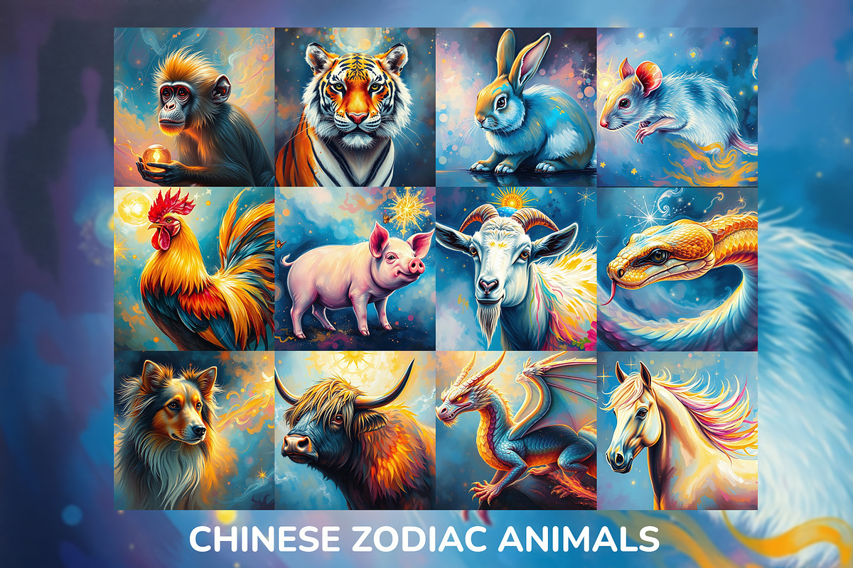 Spiritual Animal chinese zodiac sign, an Illustration by Bunny's Little Shop (Photo 1 of 4)