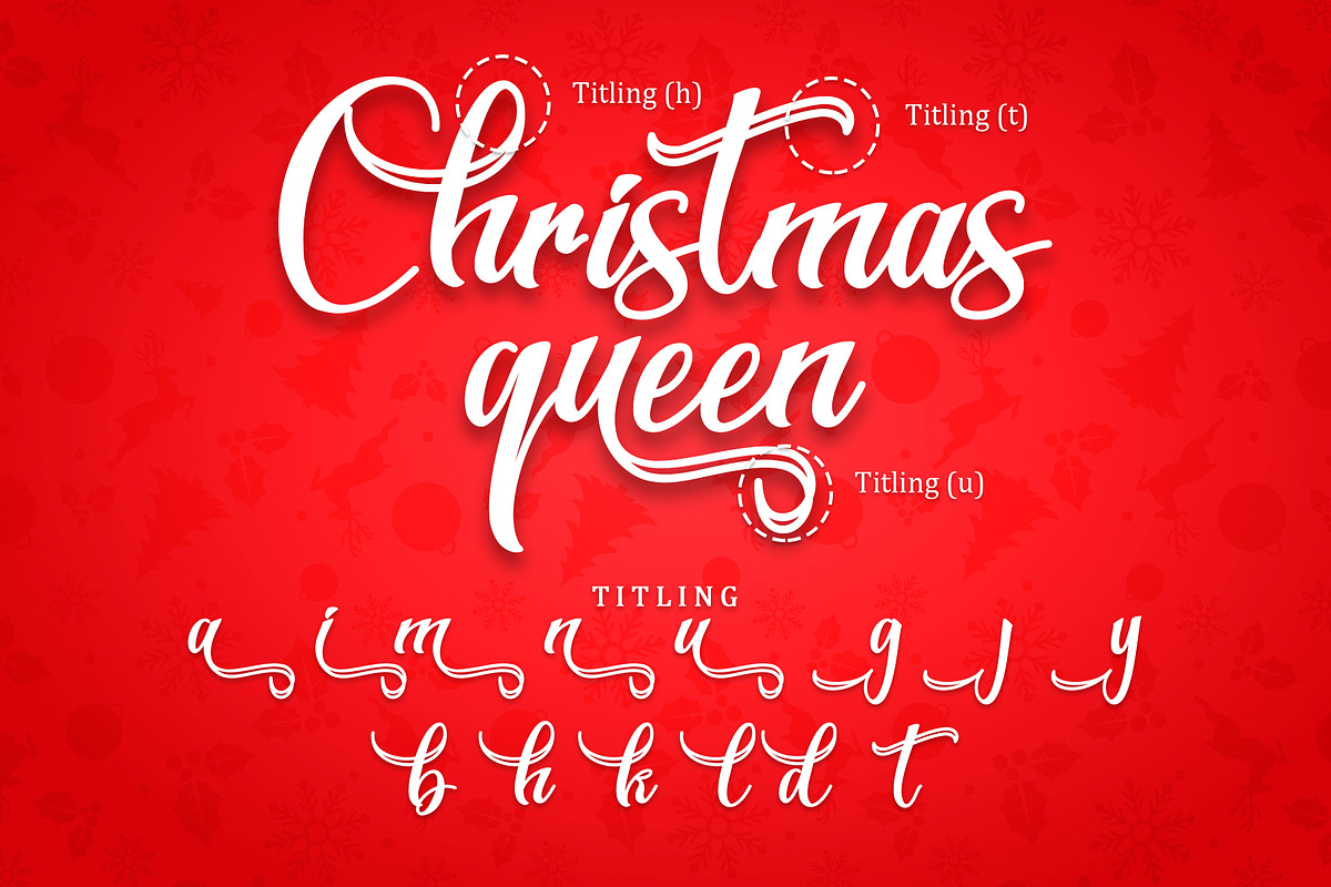 Christmas Queen - Modern Calligraphy, a Handwritten Font by alifryanzulfikar (Photo 8 of 10)