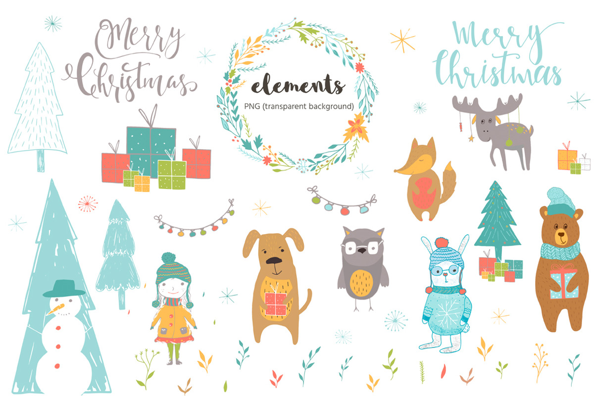 Very Christmas Animals, an Animal Illustration by UTM Studio (Photo 6 of 9)