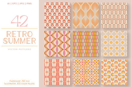 42 Groovy Retro Summer Patterns