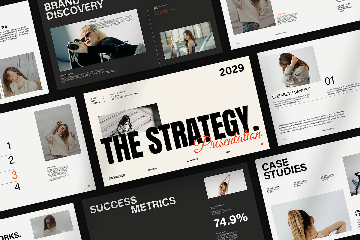 Brand Strategy Presentation Template, a Presentation Template by Oriofix (Photo 3 of 9)