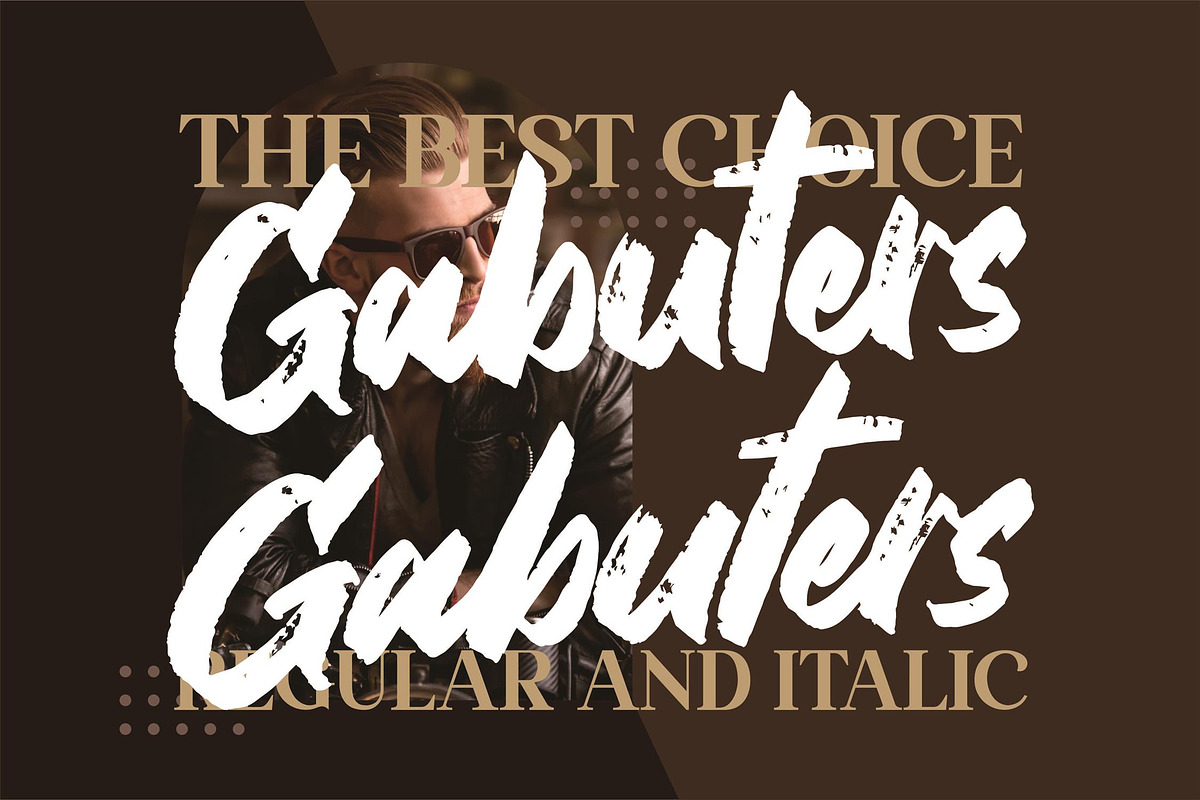Gabuters Brush Font LS, a Font by GranzCreative (Photo 3 of 29)