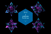 Set of 4 Merkaba Crystal Renderings, a Graphic by helloSG (Thumbnail 1 of 2)