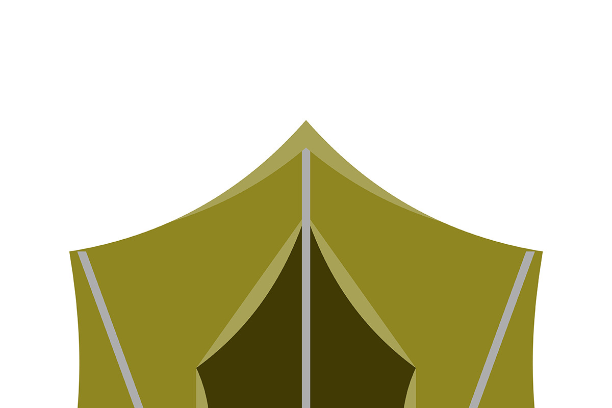 Hiking and Camping Tents Vector Set, an Illustration by Alex Krugli (Photo 9 of 13)