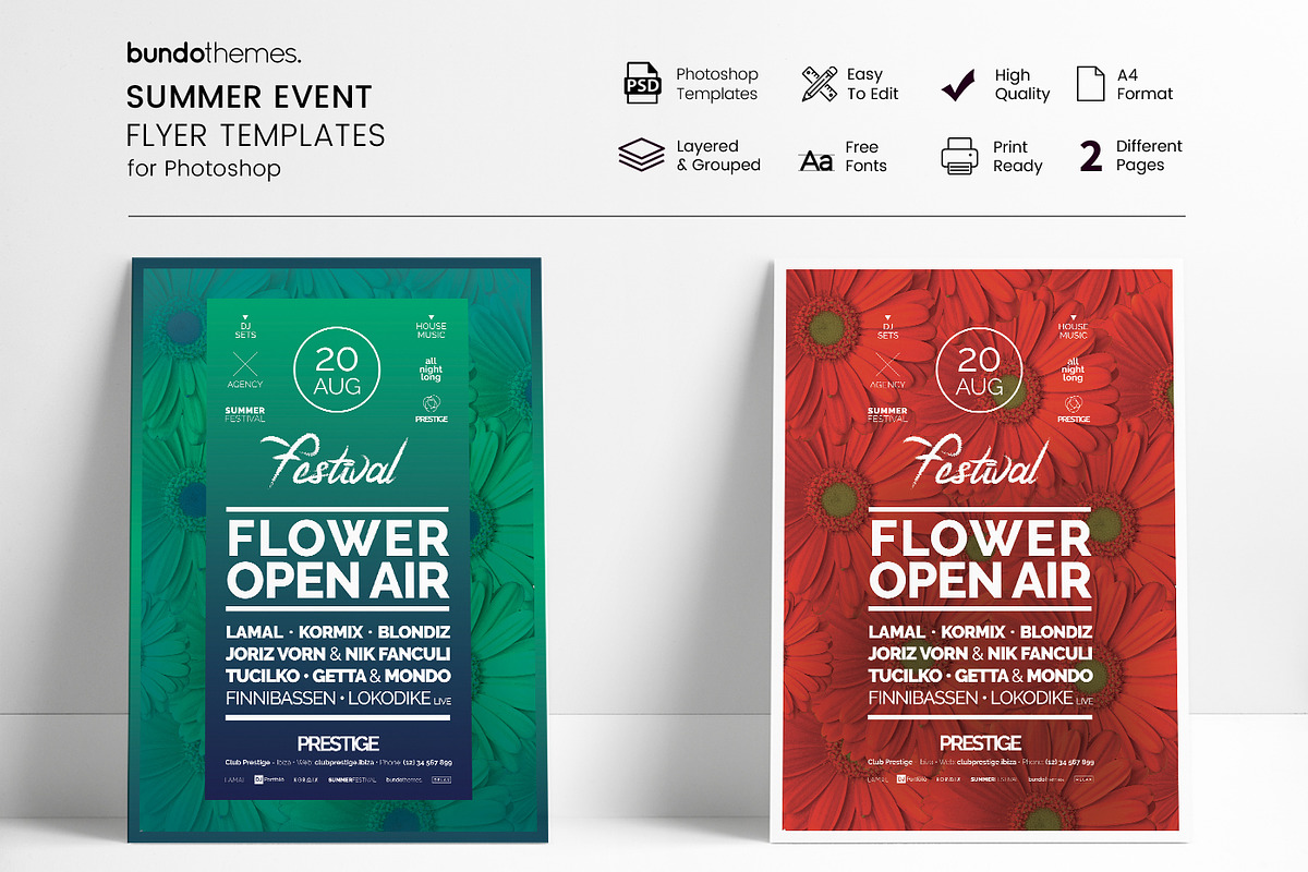 18 Eye-Catching Event Flyer Bundle, a Flyer Template by Bundo Themes (Photo 15 of 22)