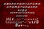 Naxrsoul Cather - Horror Brush Font, a Font by Dhabee (Thumbnail 3 of 15)