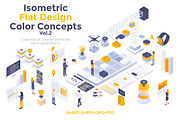 Modern isometric illustration, a Person Illustration by Creative Graphics (Thumbnail 1 of 12)