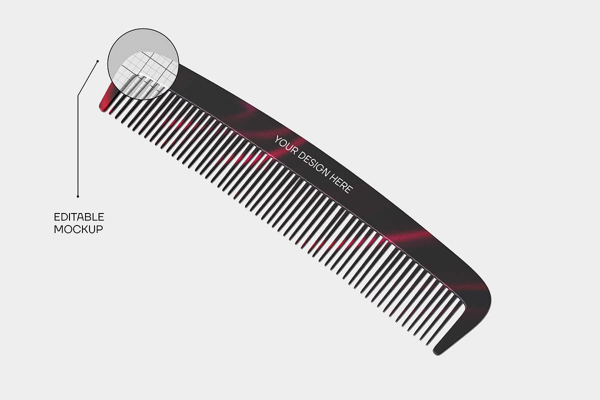 Realistic Comb Mockup, a Product Mockup by graphypix (Photo 1 of 4)
