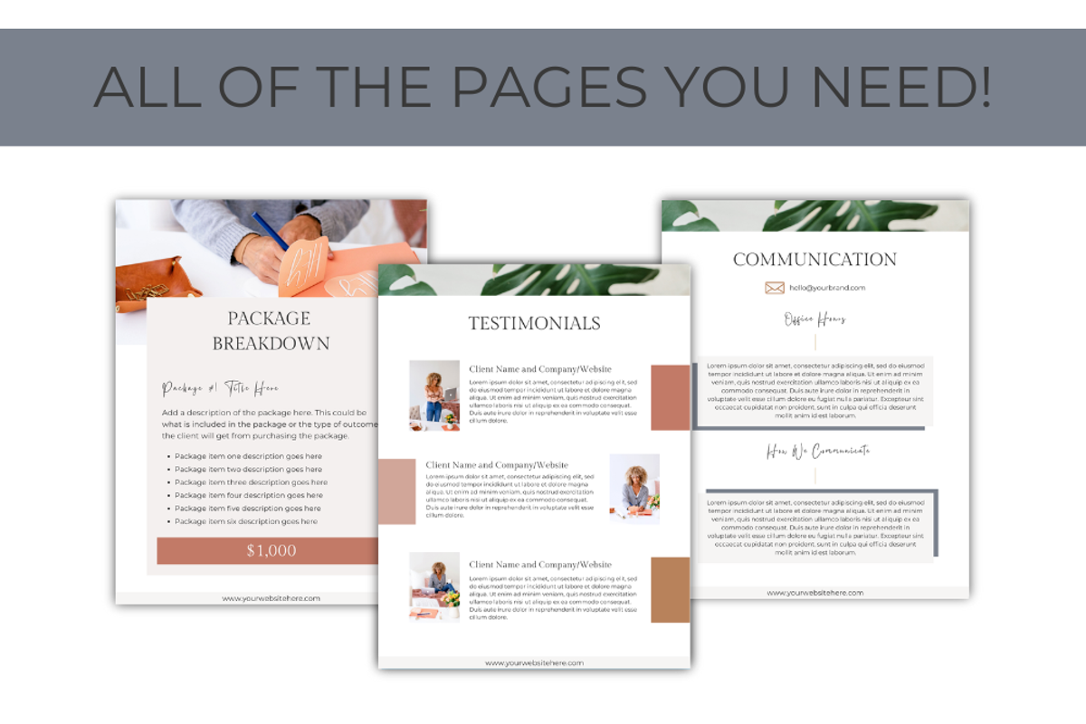 Chloe Richards Pricing&ServicesGuide, a Templates & Theme by Lady Boss Studio (Photo 3 of 9)