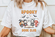 Spooky Book Club Witch Skeleton PNG, an Illustration by DreamCafeArt (Thumbnail 2 of 7)