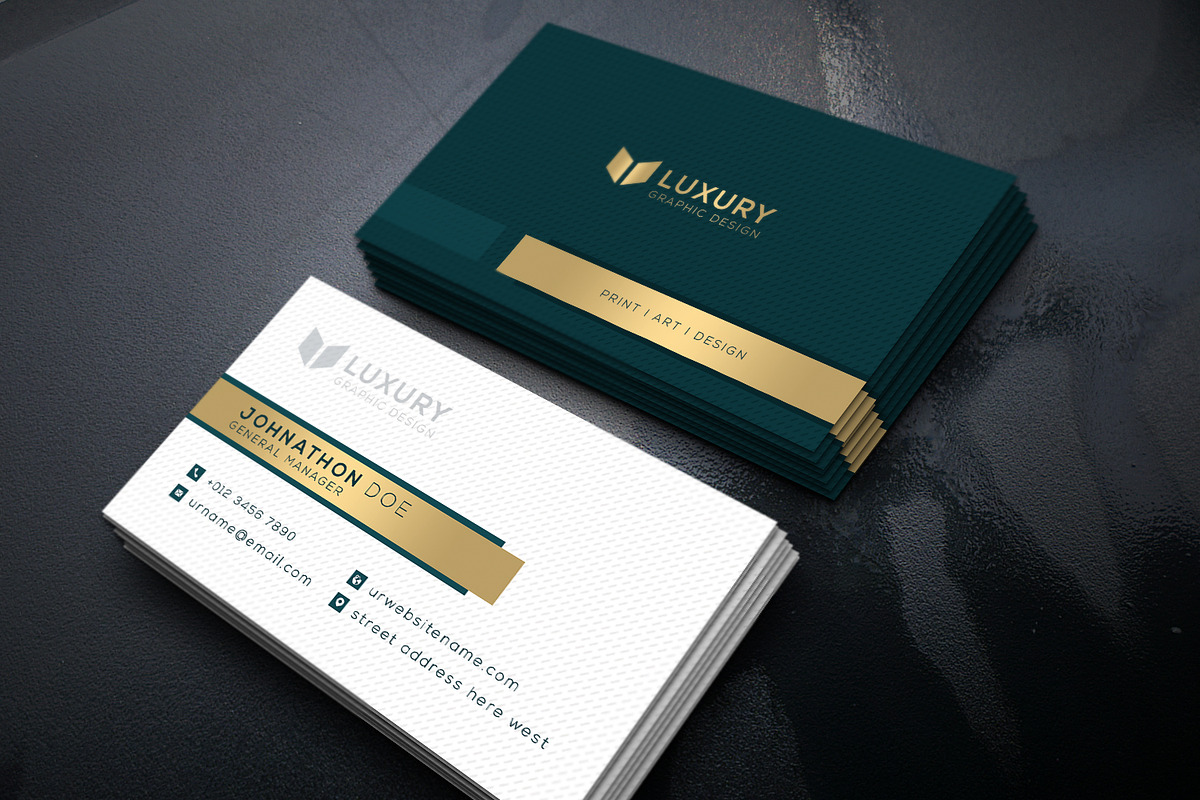 Luxury Business Card, a Business Card Template by Creative_Arts (Photo 3 of 3)