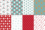 Christmas seamless patterns, a Pattern Graphic by Swetsol (Thumbnail 2 of 7)