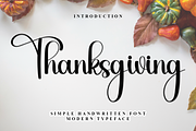 Thanksgiving, a Handwritten Font by InermediaSTUDIO (Thumbnail 1 of 7)