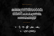 Black Spot - Modern Blackletter, a Blackletter Font by overlaytemplates (Thumbnail 6 of 6)
