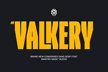 MN Valkery - Condensed Sans Serif