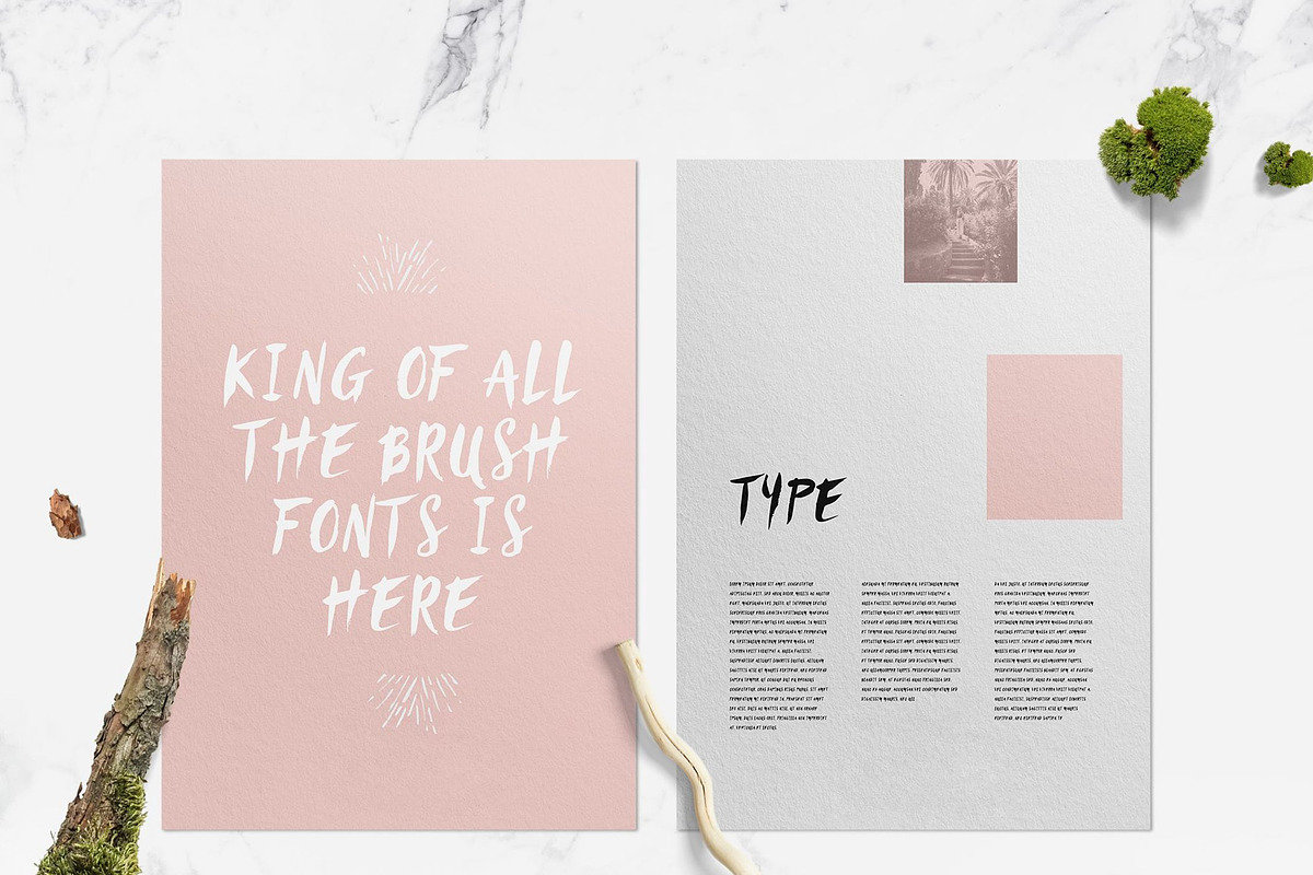 Sanös Brush Script Font preview 2