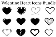 Valentine Heart Icons Bundle, a Graphic by hafijul (Thumbnail 2 of 3)