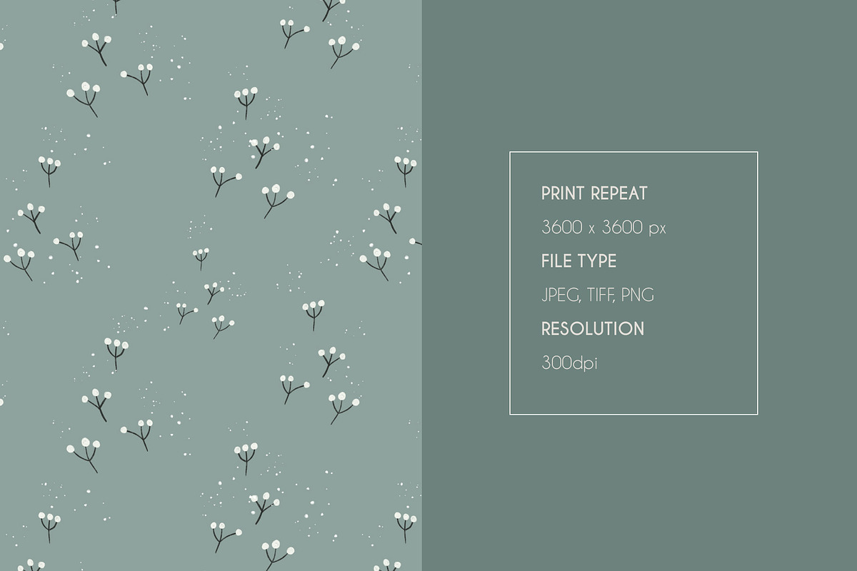 GreenDandelions 2 Seamless Patterns, a Pattern Graphic by DijanaDesignShop (Photo 5 of 6)