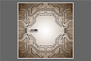 -50% Circuit boards backgrounds set, a Background Graphic by frost_newt (Thumbnail 10 of 11)