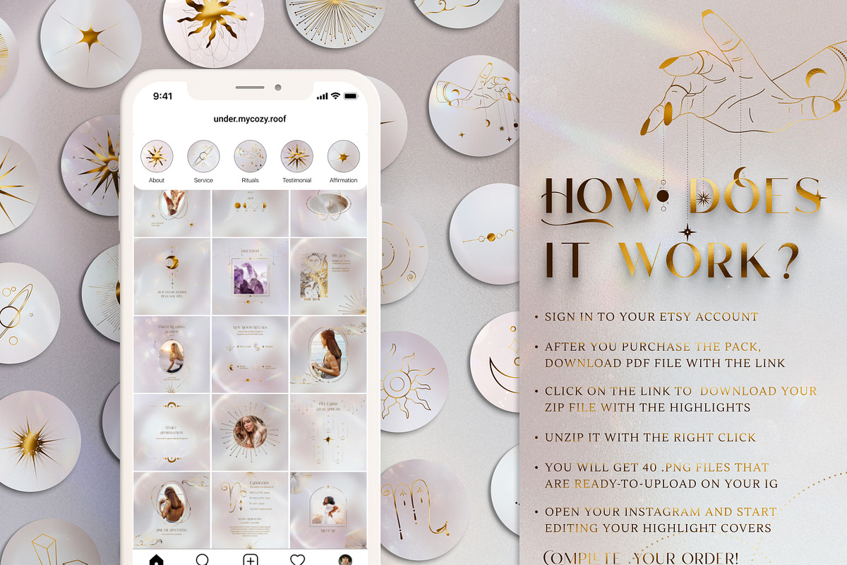 Spiritual Instagram Story Icons, a Social Media Template by Under My Cozy Roof (Photo 4 of 5)