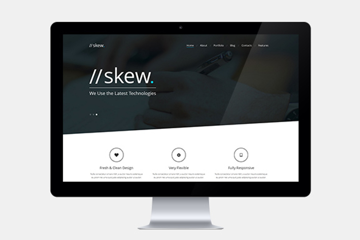 Skew - One Page & Multipage WP Theme, a WordPress Template by GT3 Themes