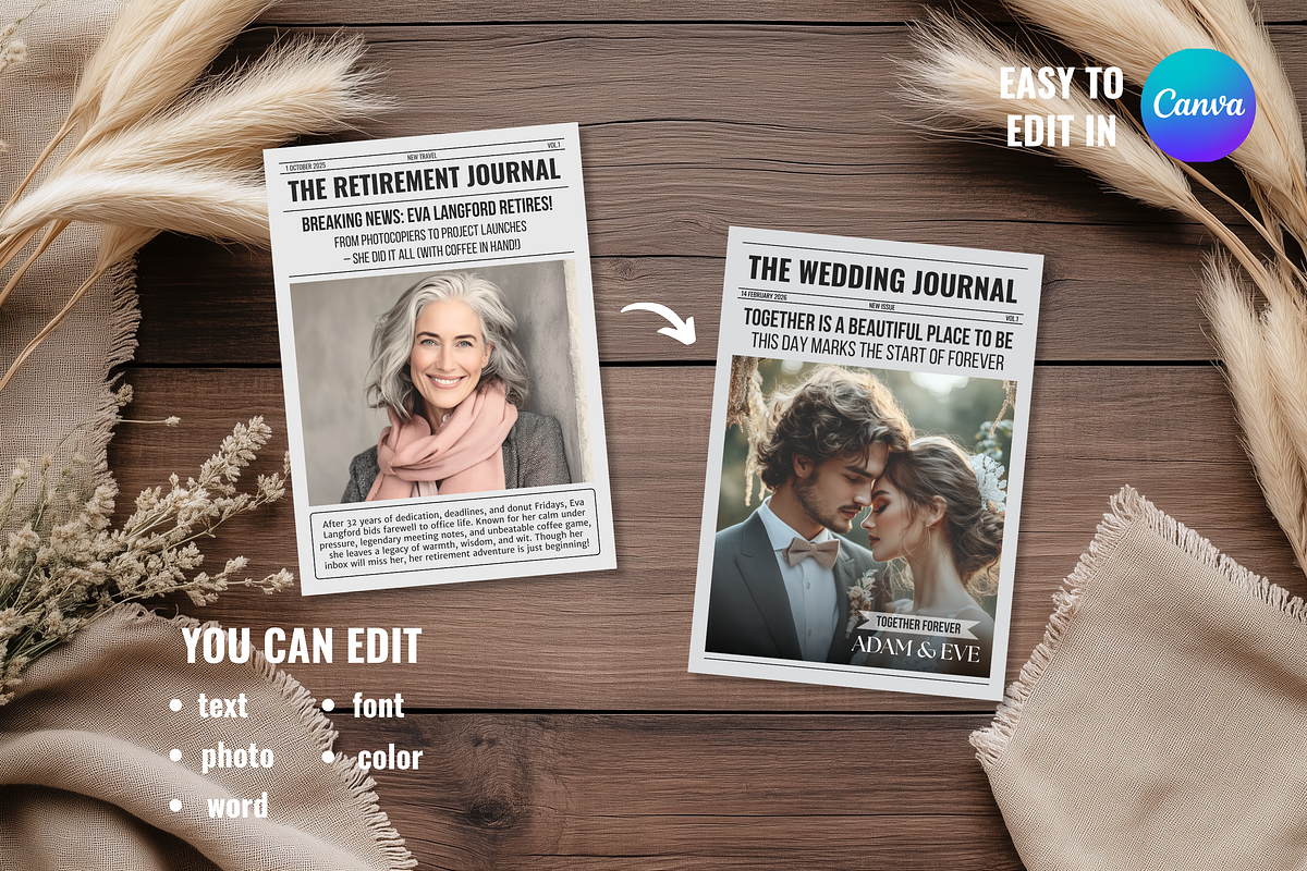 Newspaper Retirement Template preview 5