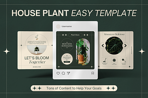 120 Houseplant Instagram Template