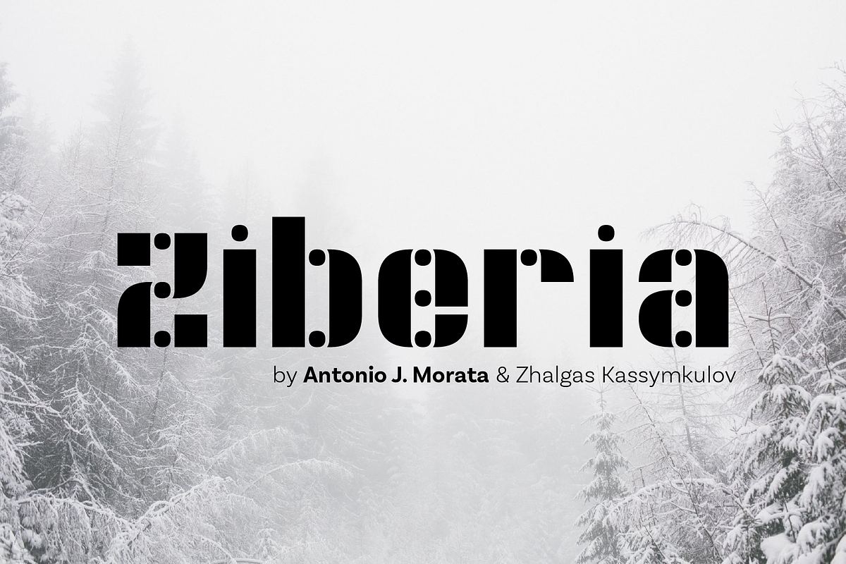 KD Ziberia - Display Font, a Font by Kassymkulov Design (Photo 1 of 7)