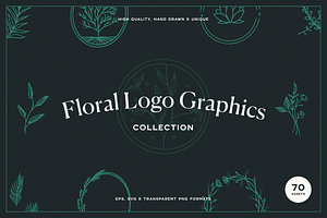 Floral Logo Graphics Bundle