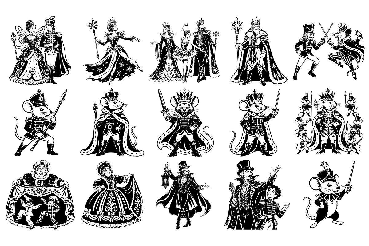 Nutcracker Ballet SVG Graphics, a Seasonal Illustration by DENIDigitalArtSudio (Photo 6 of 7)
