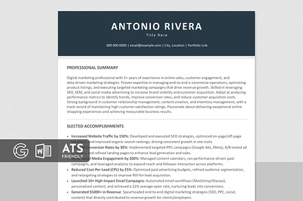 ATS Resume CV