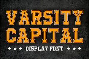 Varsity Capital, a Blackletter Font by Fourteen Letter