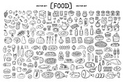 Vector hand drawn set with food, an Object Graphic by Olga Chuklay (Thumbnail 2 of 2)
