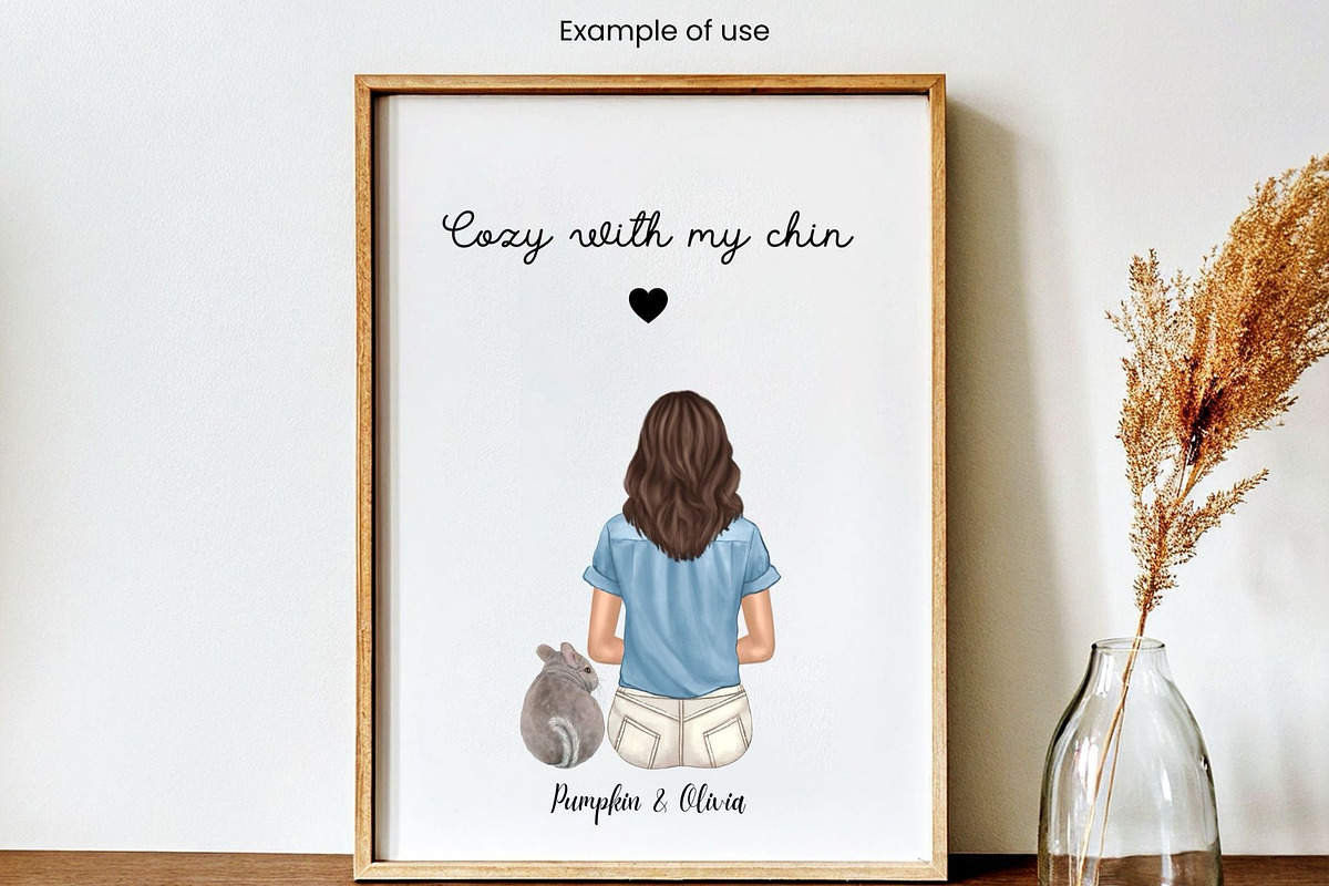 Back View Pet Mom Clipart Bundle, an Animal Illustration by ColorfulPT (Photo 2 of 8)