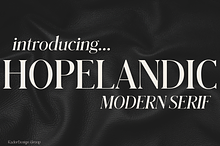 HOPELANDIC Modern Serif