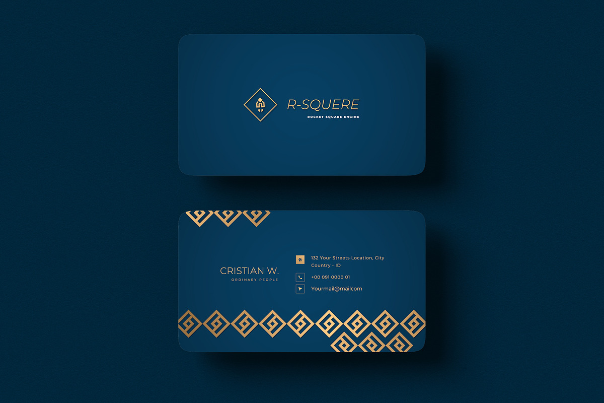 Elegant Business Card Template, a Business Card Template by Ctrl space studio (Photo 6 of 6)