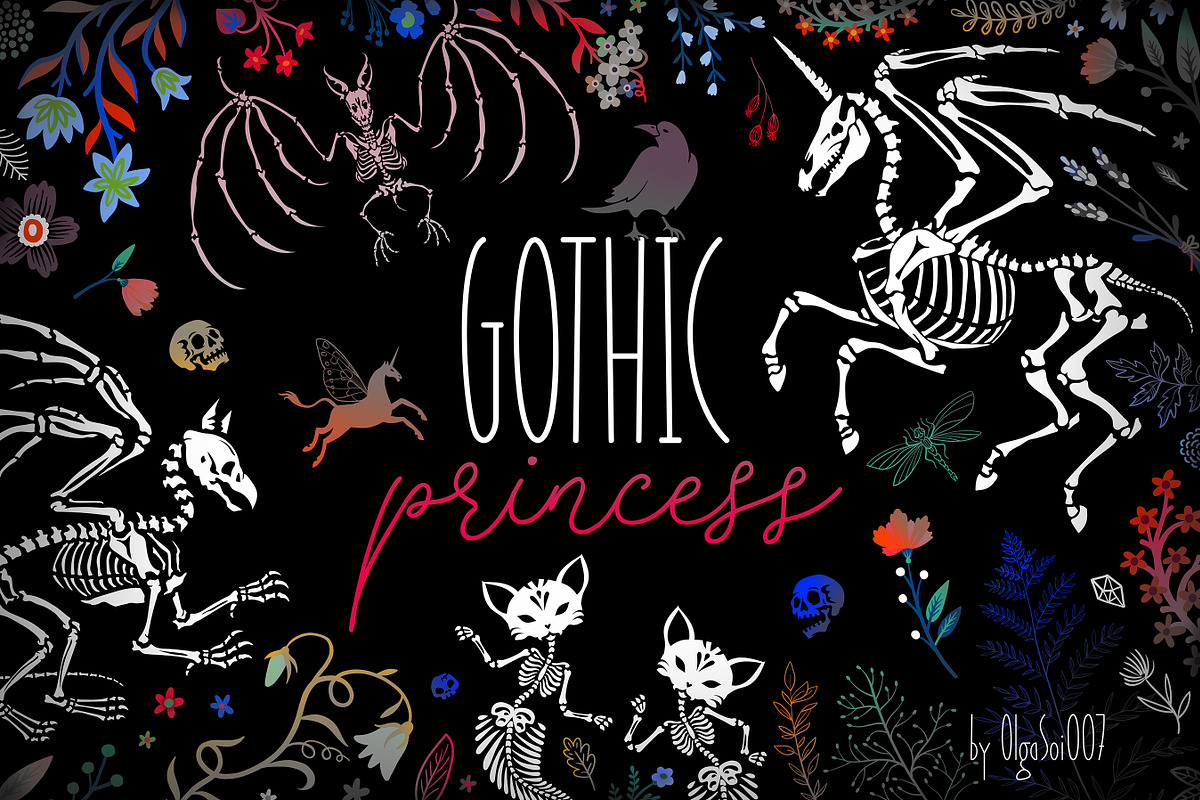 Gothic Princess, a Pattern Graphic by OlgaSoi007 (Photo 1 of 13)