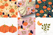 Pumpkins and cats - autumn patterns, a Pattern Graphic by Blue Lela Design (Thumbnail 10 of 12)