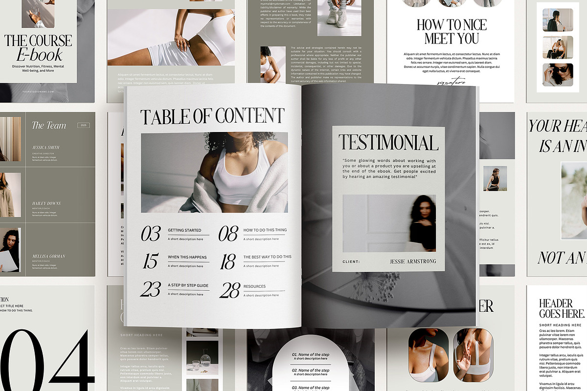 60 Page Wellness Coach Ebook Canva, a Presentation Template by Amaré Creative (Photo 2 of 7)