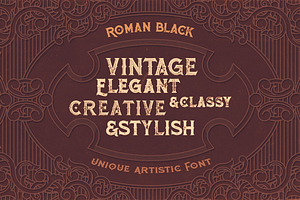 Roman Black - 8 Display Fonts