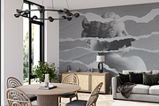 Wallpaper mockup Living room scene, a Household Mockup by Hunny Badger (Thumbnail 4 of 7)