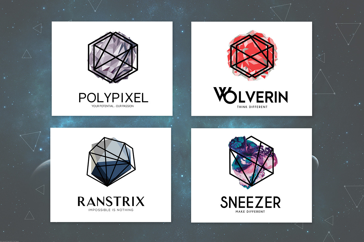 Futuristic & Geometric Logos Bundle, a Branding & Logo Template by AN Productions (Photo 27 of 47)