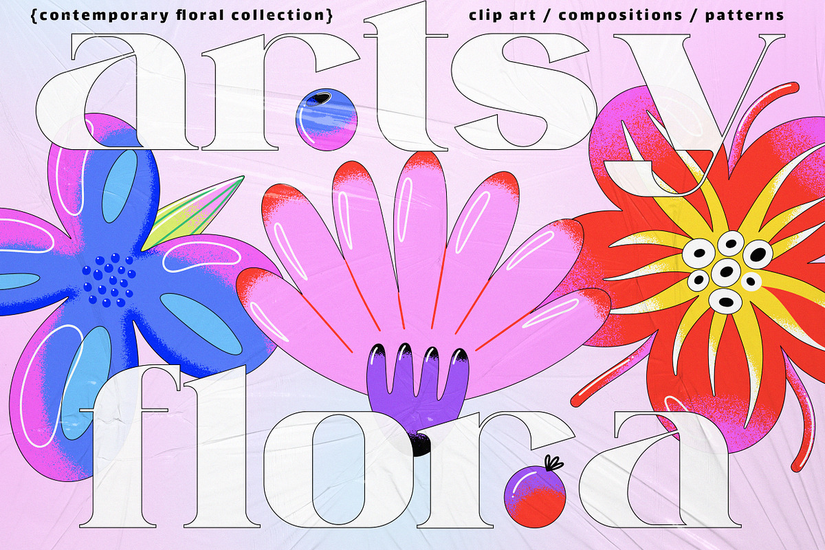Artsy Flora - Contemporary Flowers, a Decorative Illustration by Leila Divine (Photo 1 of 15)