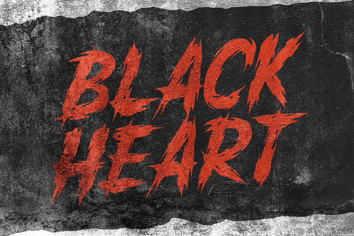 Scary Brusher a Wild Brush Font, a Blackletter Font by Blankids Studio (Photo 7 of 9)
