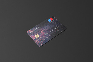 85x55 Landscape Credit Card Mockup