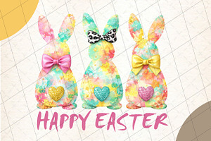 Happy Easter Bunny Png, an Illustration by DreamCafeArt