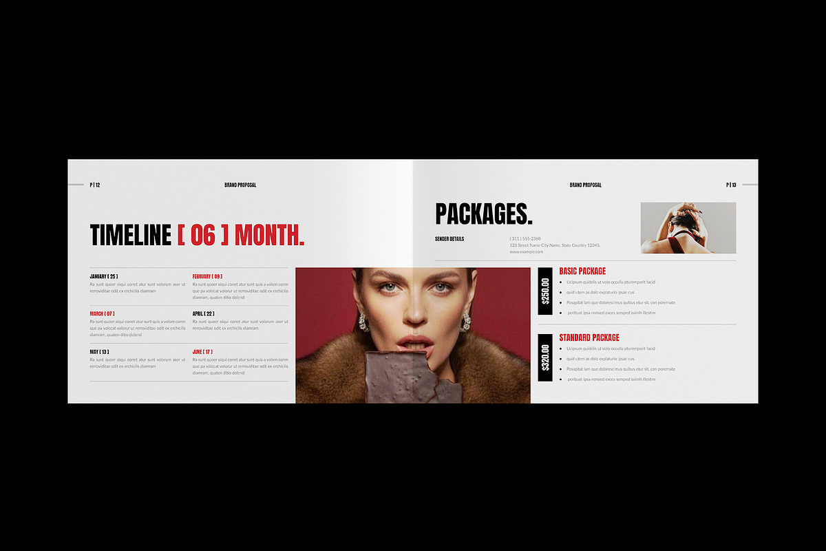 Brand Proposal Template Landscape, a Brochure Template by NorthPeak (Photo 6 of 10)