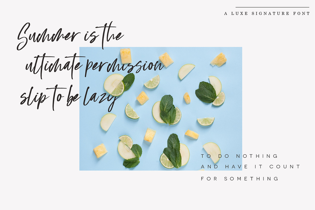 Summer Break Font preview 4