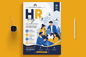 International HR Day Flyer, a Flyer Template by MightyDesign