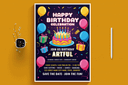 Birthday Celebration Flyer Design, a Flyer Template by MightyDesign (Thumbnail 1 of 8)